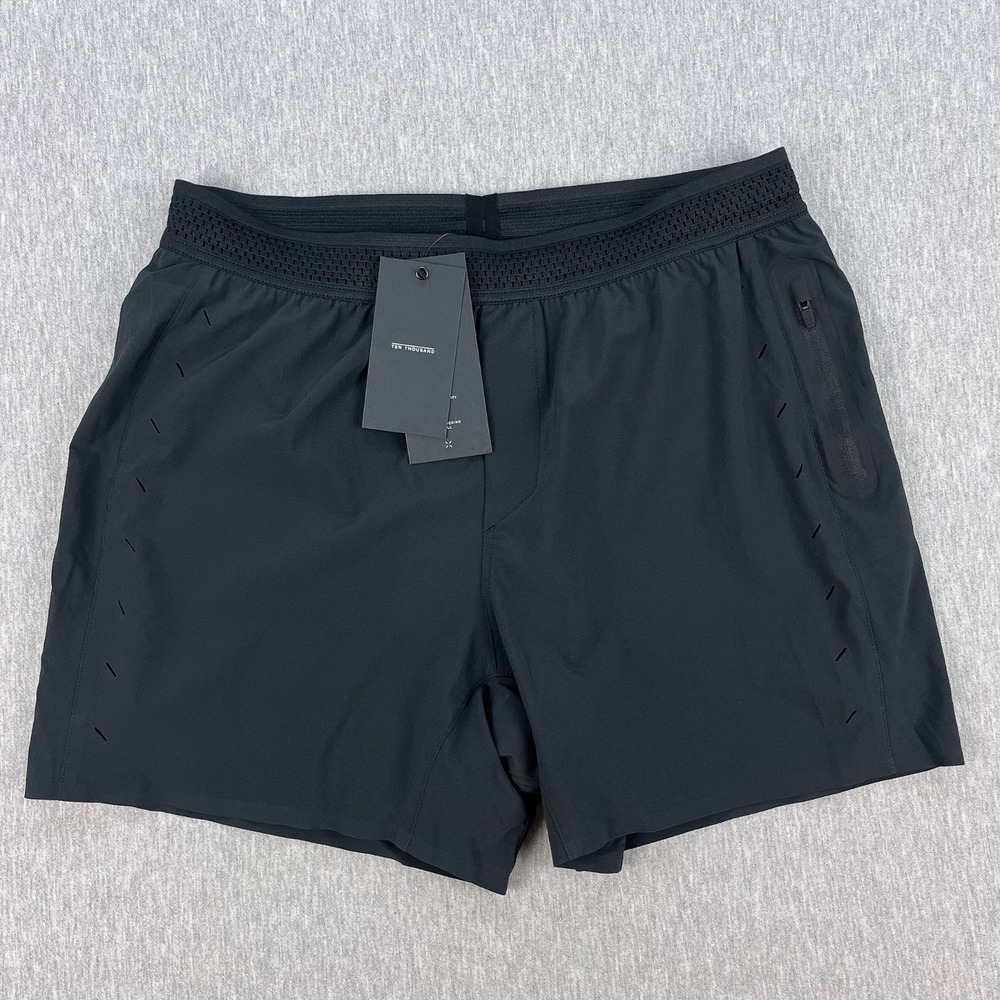 Ten Thousand Session Shorts Mens M Lined Black 5" Inseam Training Stretch NEW
